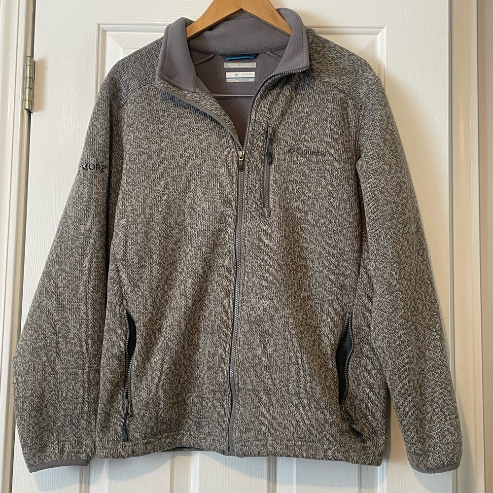Columbia Fleece-Lined Full-Zip Sweater Jacket 0294